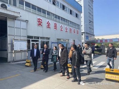 麗水市市場(chǎng)監(jiān)督管理局、浙江省皮革廠行業(yè)協(xié)會(huì)、嘉興學(xué)院及浙江省標(biāo)準(zhǔn)化研究院領(lǐng)導(dǎo)蒞臨我司指導(dǎo)工作